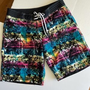 MIKEN SWIM BOARD SHORTS XL Multi Color, M